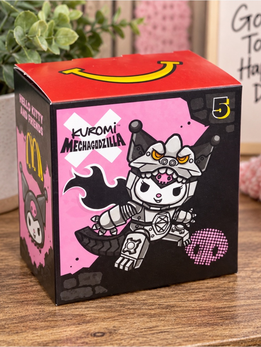 McDonald's x Sanrio Kuromi Mechagodzilla Pink Collectible Toy